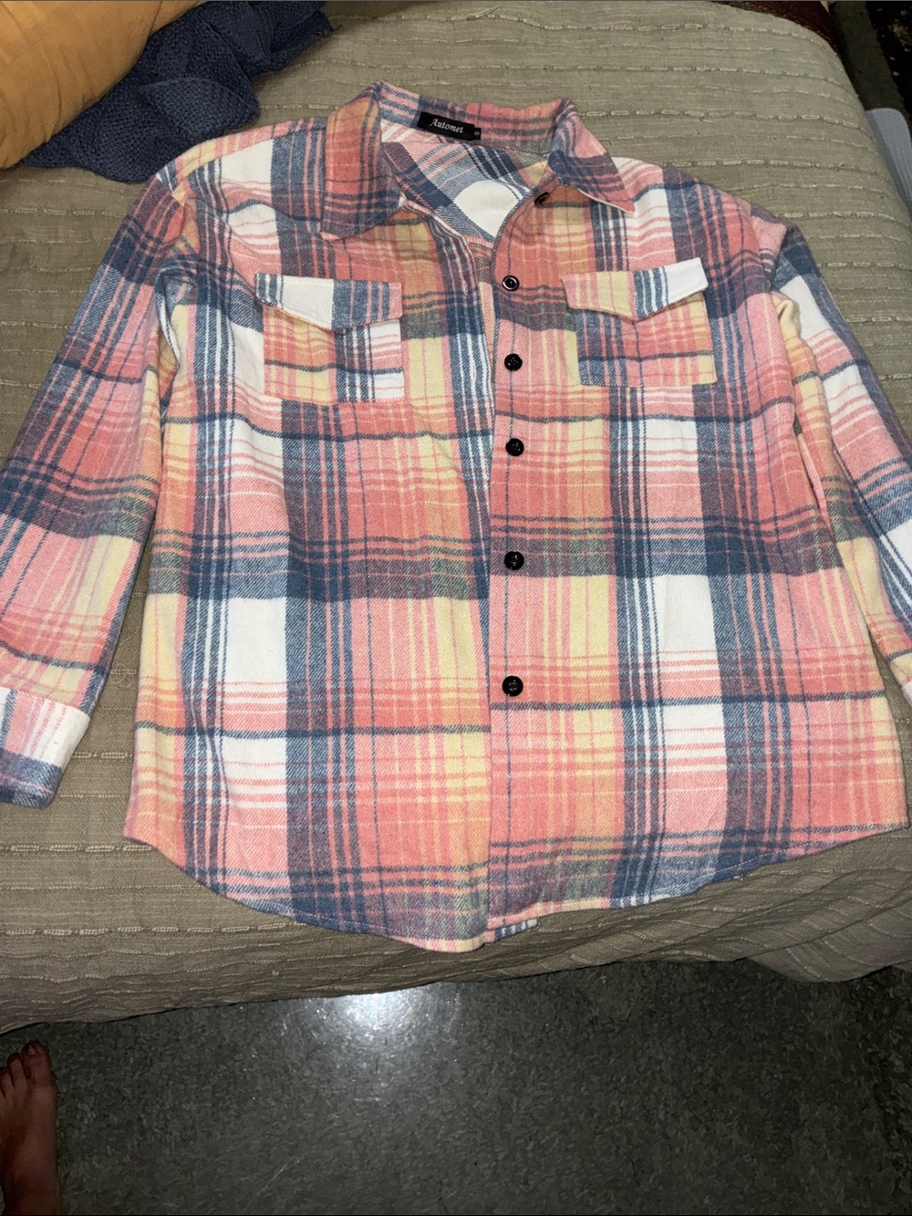 Caslon Pink Plaid Button-Down Shirt